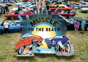 Muscle on the beach car show