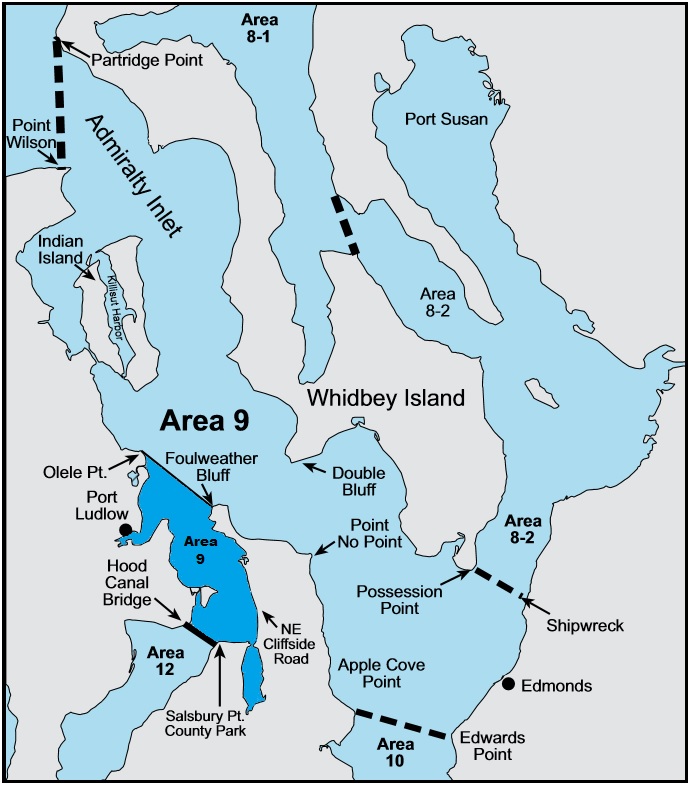 Winter Recreational Crabbing In Portions Of Marine Area 9 And